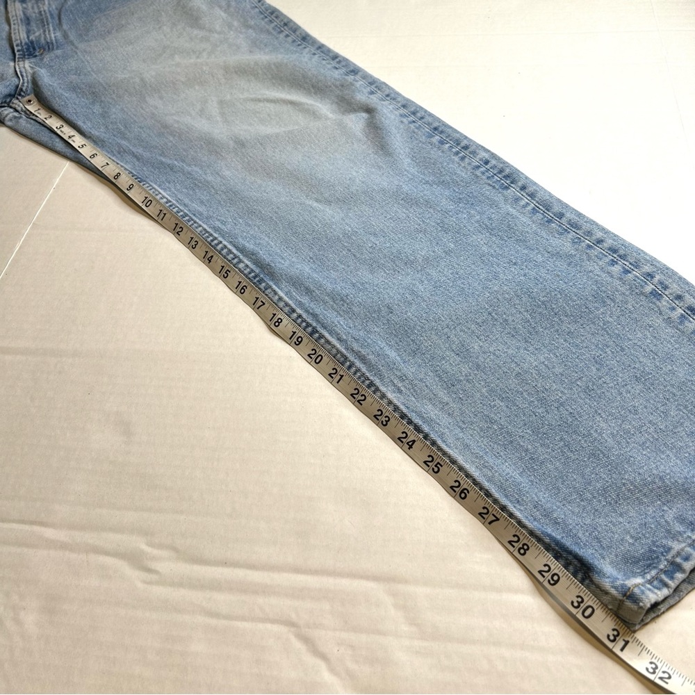 Men Vintage Nautica 36x32 Easy Fit Distressed Blue Jeans - Picture 13 of 16